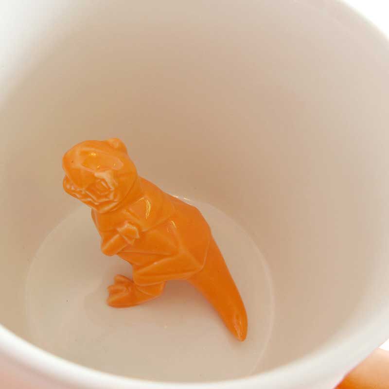 House Of Disaster Origami Orange Dino Cup image number 2