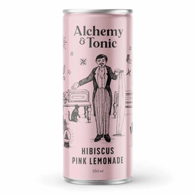 Alchemy & Tonic Hibiscus Pink Lemonade 4x250ml image number 2