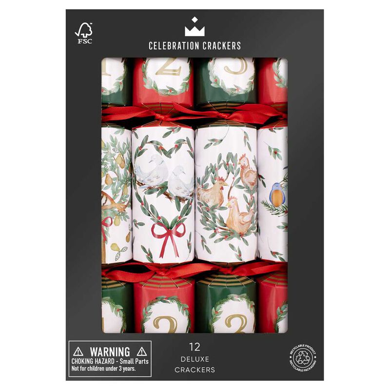 The Paperie Crackers 12 Days Of Christmas (12 Pack) image number 0