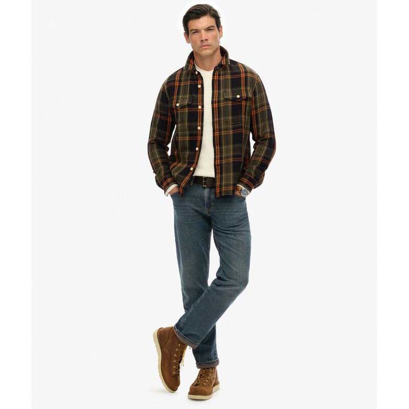 Superdry Merchant Heavy Checked Shirt image number 3