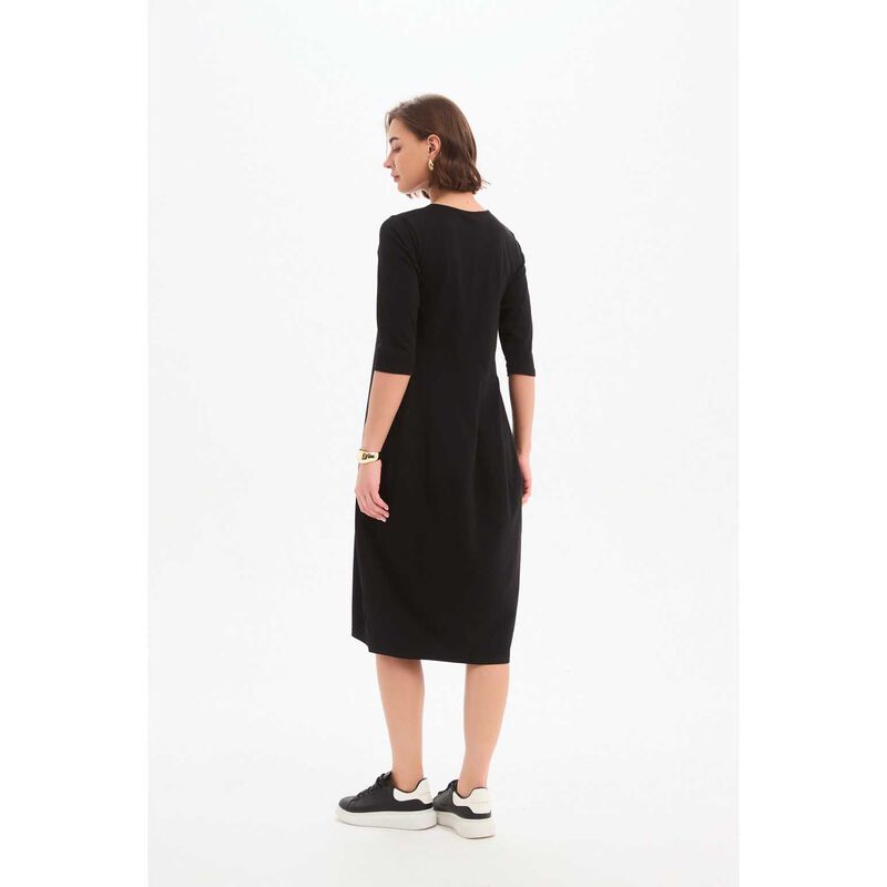 TIRELLI Diagonal Seam Winter Dress image number 1