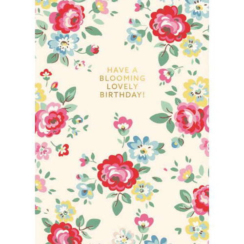 Blooming Lovely Birthday Foil Card