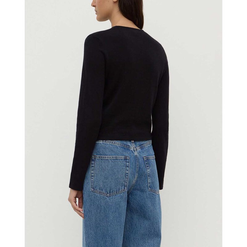 Assembly Label Tilly Cotton Cashmere Cardigan Black image number 1