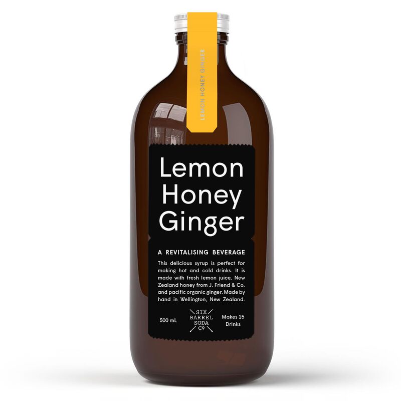 Six Barrel Soda Lemon Honey Ginger 500ml image number 0