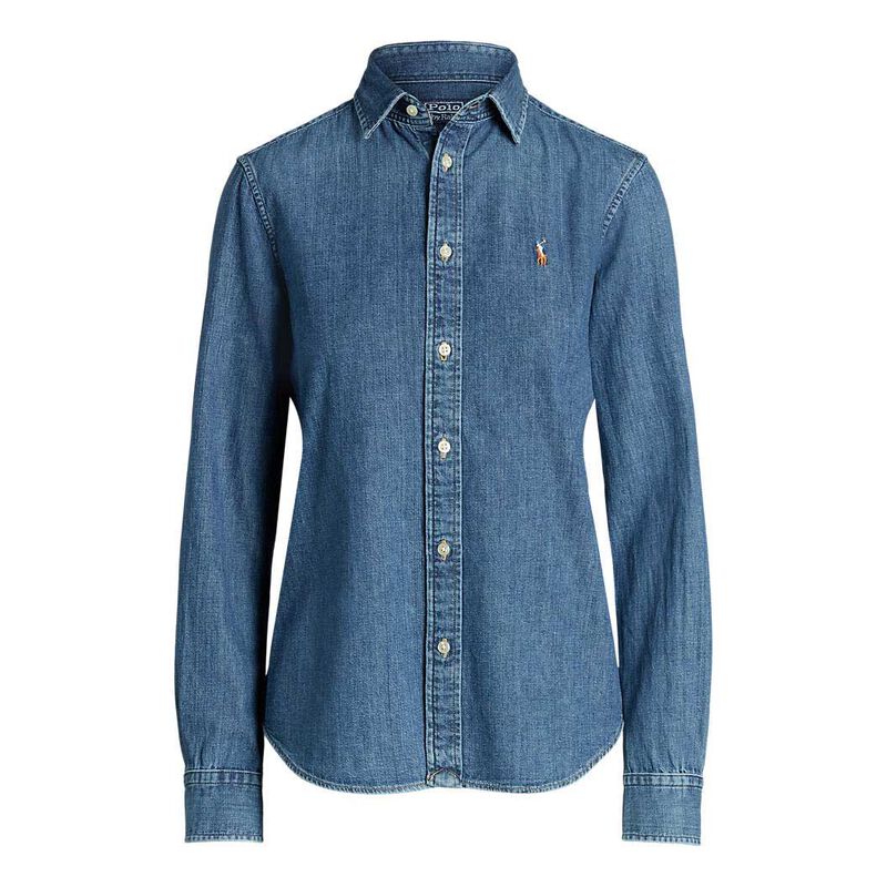 Polo Ralph Lauren LS Button Front Shirt Denim image number 2