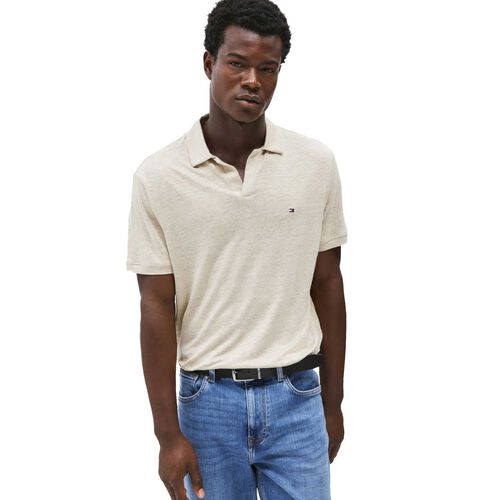 Tommy Hilfiger Regular Fit Linen Polo Shirt