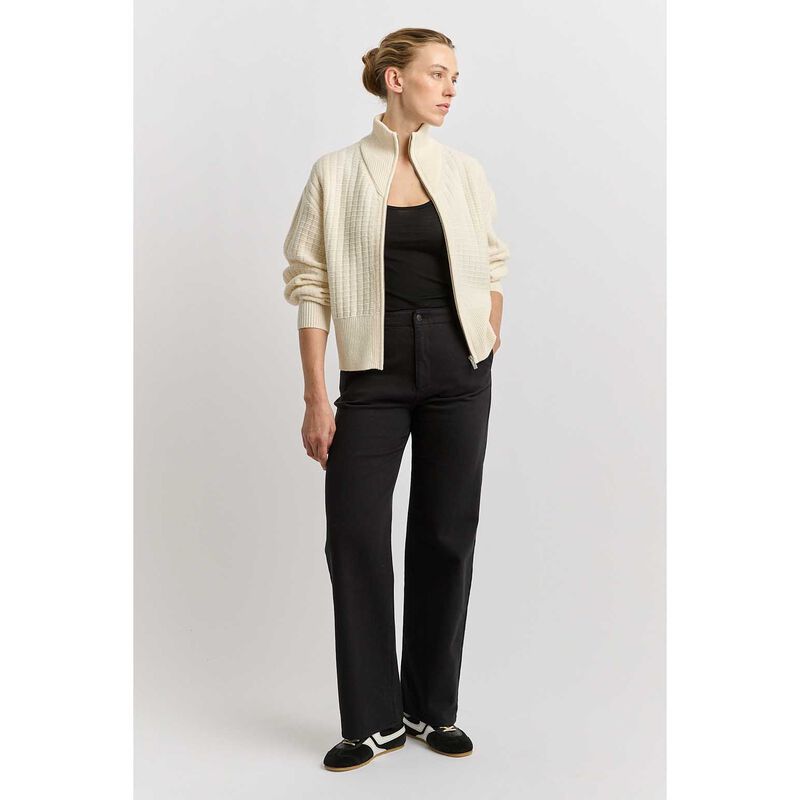 Toorallie Grid Knit Zip Through Jacket image number 7