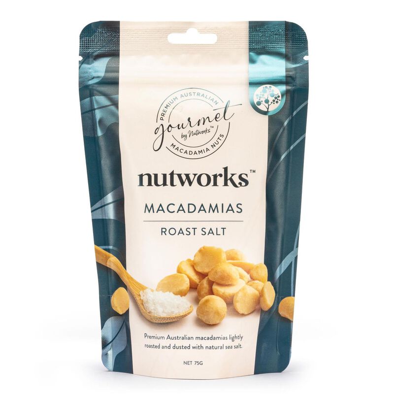 Nutworks Roast Salt Macadamias 75g image number 0