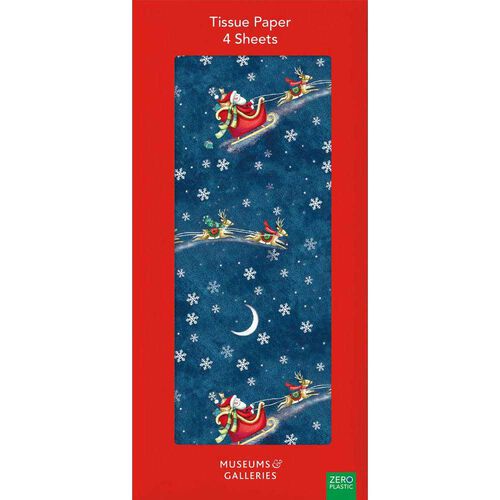 Museums & Galleries Santa Over The Rooftops Christmas Tissue Wrap