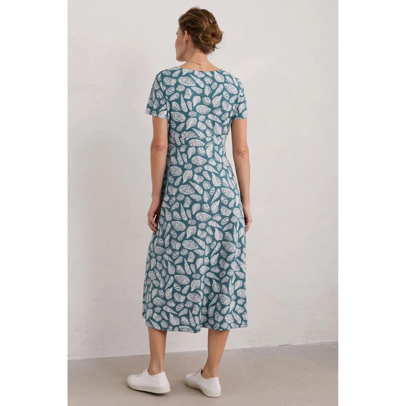 Seasalt Cornwall Chapelle Dress Pocket Shells Pool image number 1