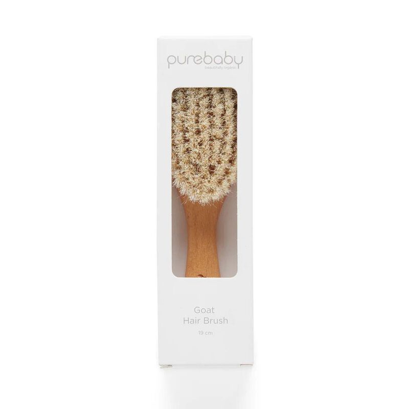 Purebaby Goat Hair Baby Hairbrush image number 1
