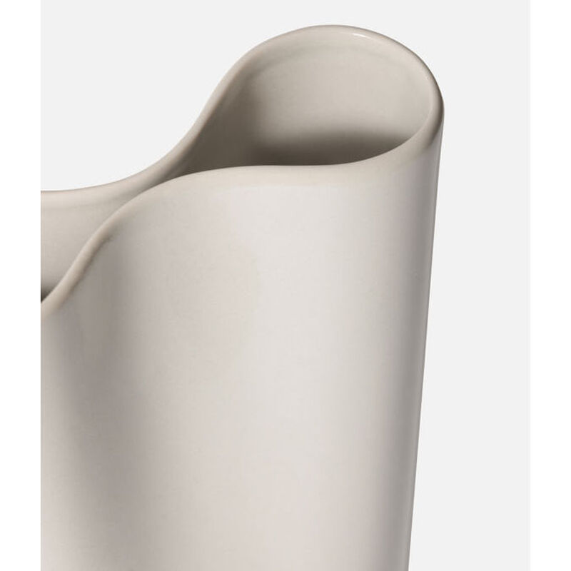 Citt&agrave; Pinch Vase Bone L 12x15.1x26.25cmh image number 2