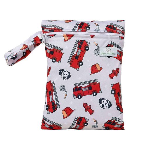 Bear & Moo Fire Marshall Large Wet Bag