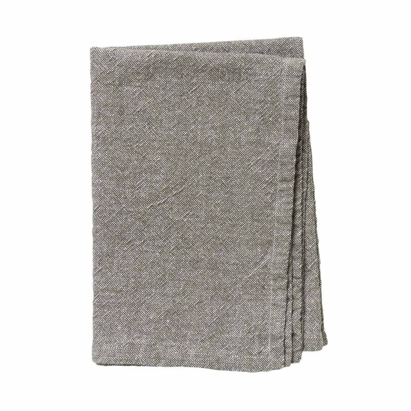 Citt&agrave; Washed Cotton Tea Towel Olive  50X70Cm image number 0