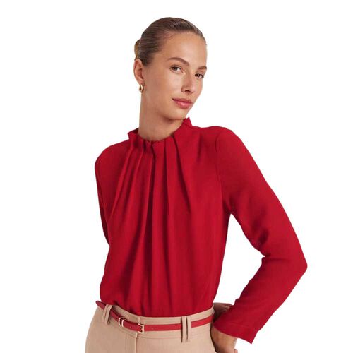 SABA Willa High Neck Ls Top