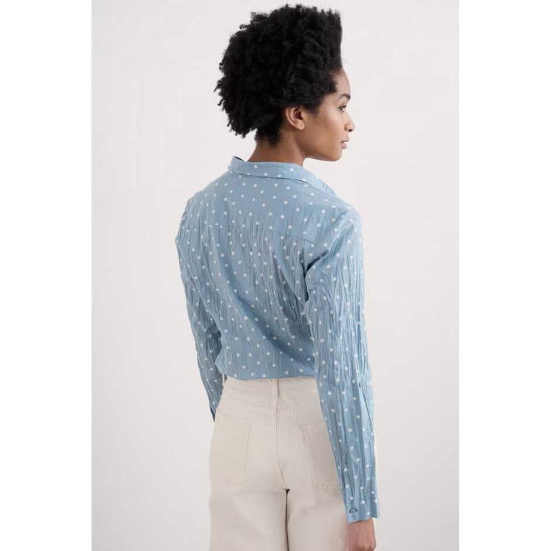 Seasalt Cornwall Larissa Shirt Little Sponge Spot Hail image number 1