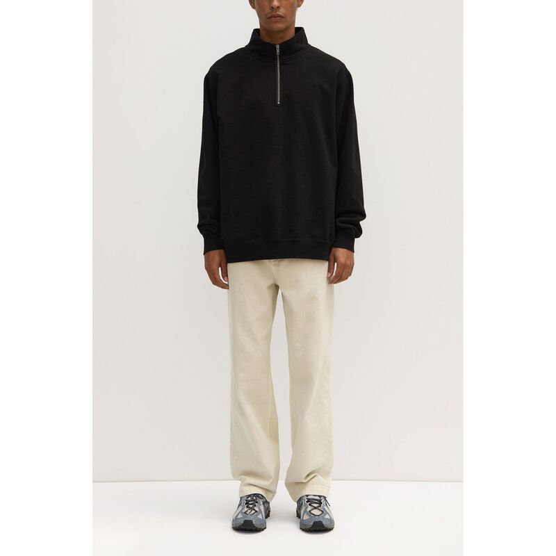 Assembly Label Mens Weekender Funnel Neck Fleece Black image number 2