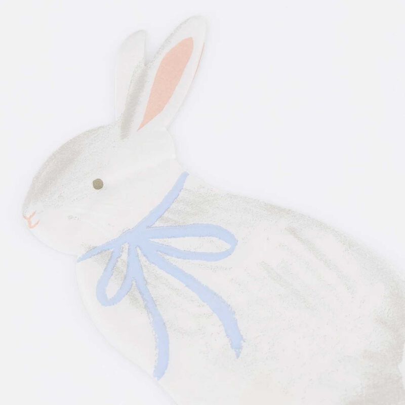 Meri Meri Easter Bunny with Bow Napkins (x16) image number 2