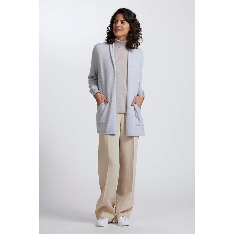 Royal Merino Open Front Long Cardigan image number 2