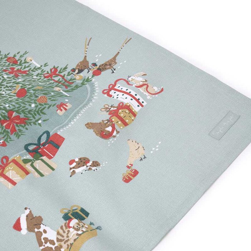 Sophie Allport Cosy Christmas Scene Tea Towel image number 2