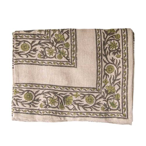 French Country Vittoria Handblocked Tablecloth Large