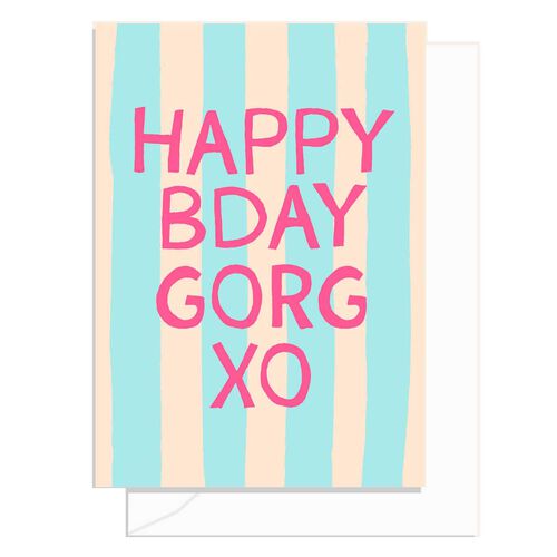 Elm Paper Beach Club Birthday Gorg Card