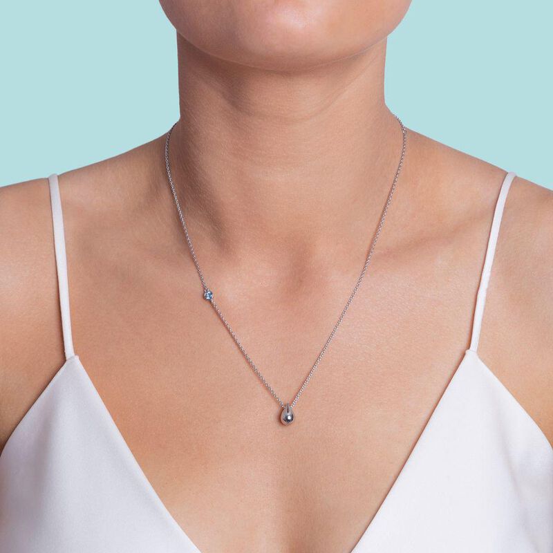 Boh Runga Drop in the Ocean Pendant Silver image number 1