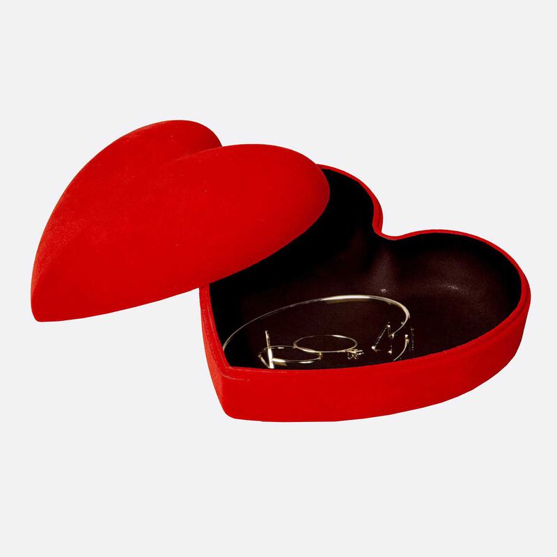 DOIY Love Velvet Storage Box Red image number 1