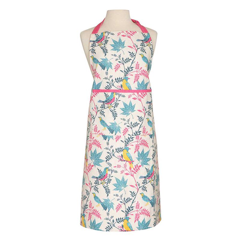 Rhs By Dexam Birds Organic Cotton Adult Apron image number 0