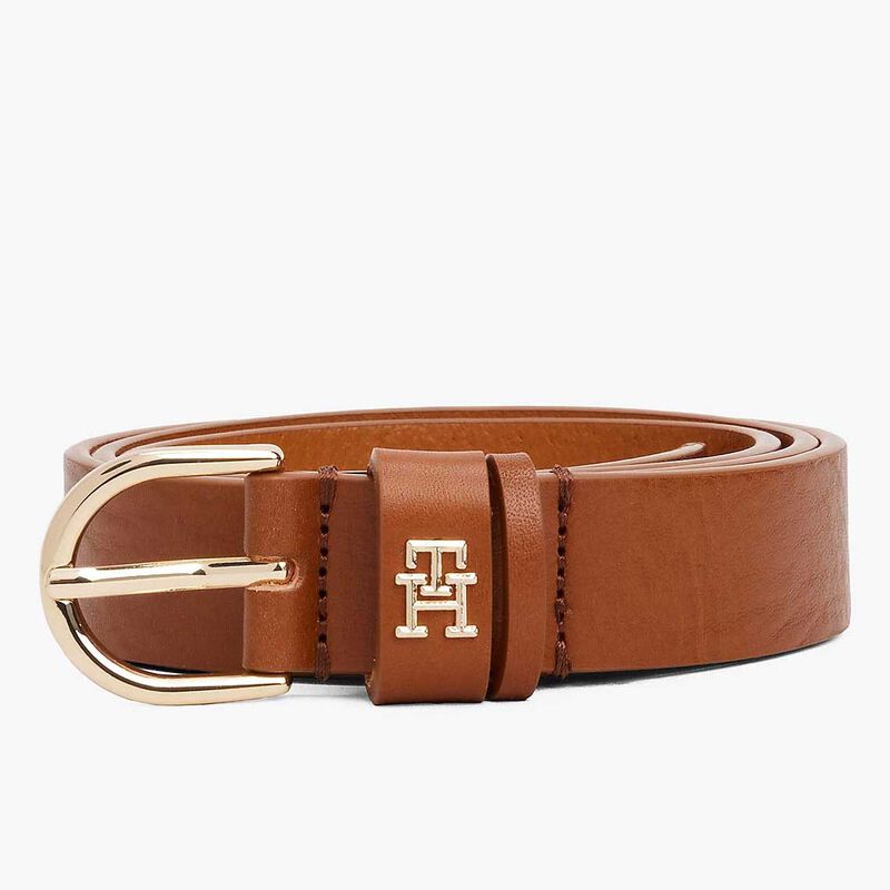 Tommy Hilfiger Essential TH Monogram Leather Belt image number 3