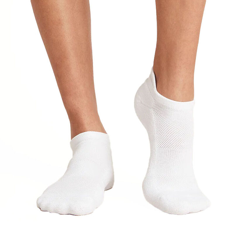 Boody Womens Sport Ankle Socks White image number 0