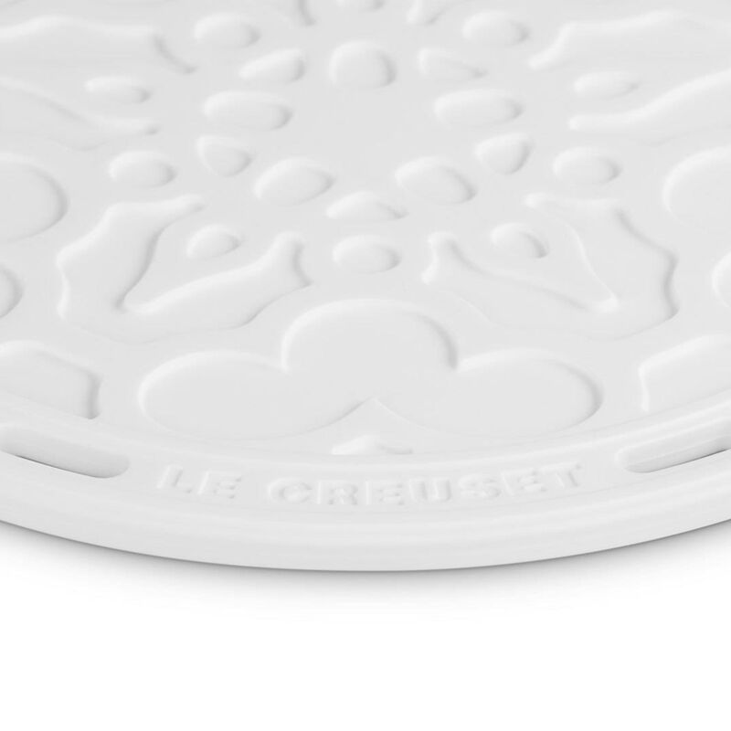 Le Creuset Heritage French Silicone Trivet 20cm - White image number 1