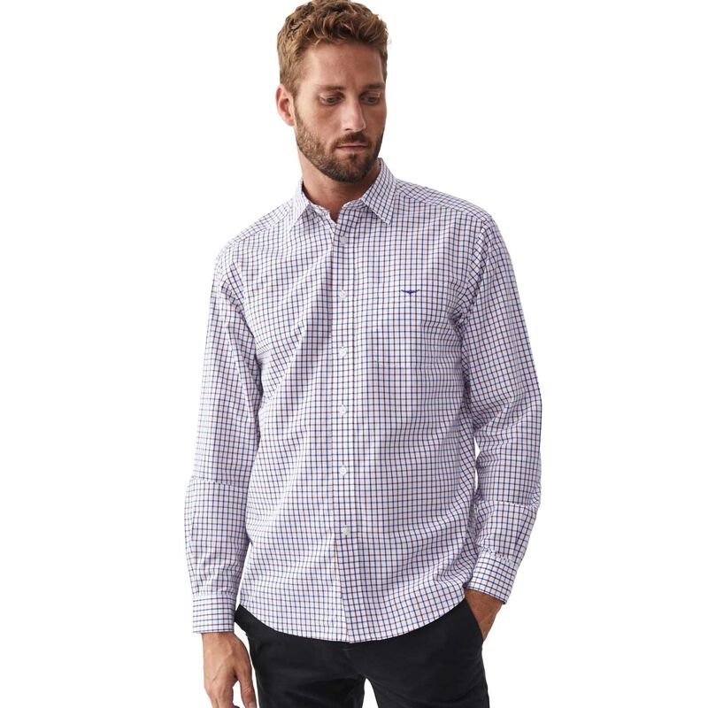 R.M. Williams Newland Poplin Check Shirt image number 0