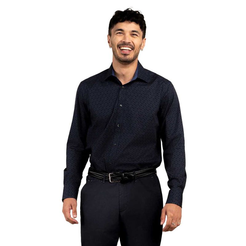 Rembrandt Barbican Navy Medallion Shirt image number 0