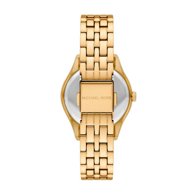 Michael Kors Harlowe Three-Hand Gold-Tone Stainless Steel Watch image number 1