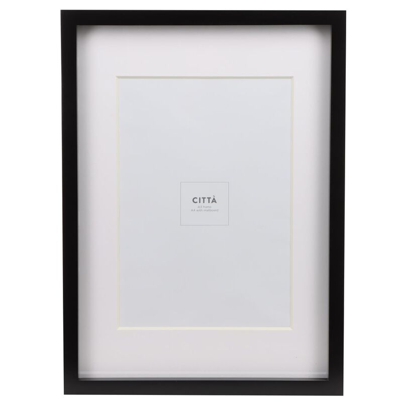 Città Edge Frame Black A4 32.4x44.4cmh image number 0