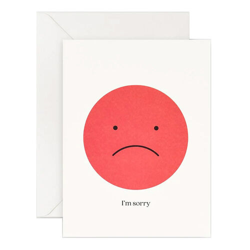 Lettuce I'm Sorry Sad Face Card