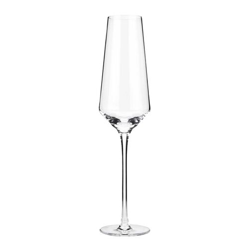 Viski Raye Crystal Champagne Flutes Set Of 2