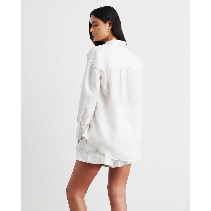 JAG Gigi Linen Relaxed Ls Shirt image number 5