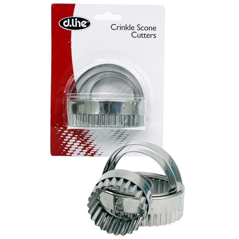 D.Line Crinkle Scone Cutters with Handle - Set of 3 image number 1