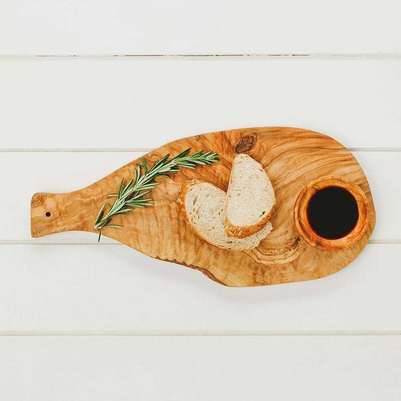 Selbrae House Olive Wood Chopping Board With Handle 42cm image number 1