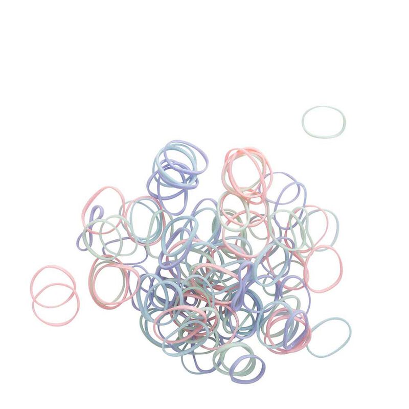 Mini Mae Elastics Polybands Assorted Pastels (100) image number 1
