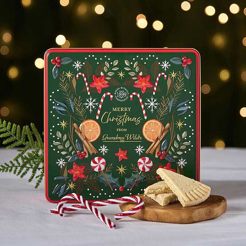 Grandma Wild's Christmas Candy Cane Tin 400g image number 0