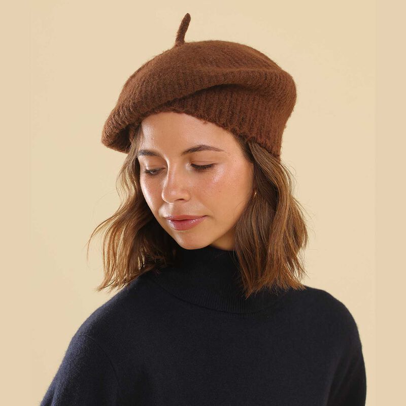 Morgan & Taylor Stevie Rib Knit Beret image number 2