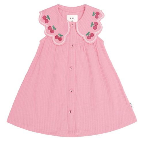 Huxbaby Cherry Emb Collar Dress 3-5Y