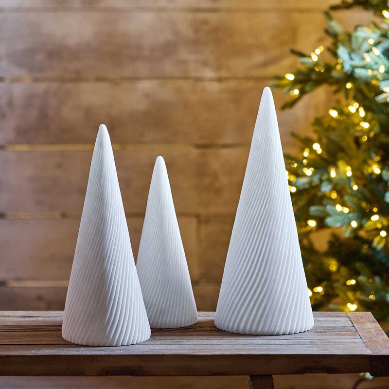 French Country Spiral Cone Tree Light Up Large image number 1