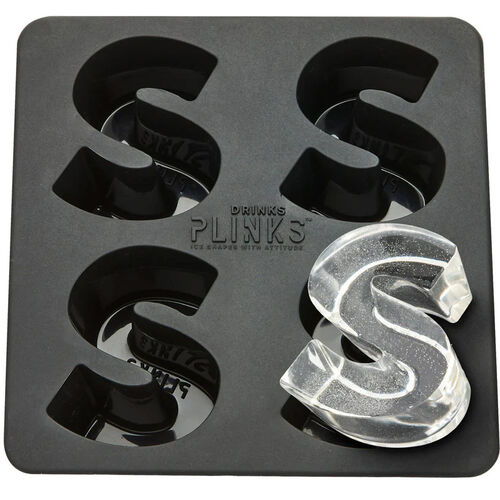 Drinks Plinks Ice Cube Tray - Letter S