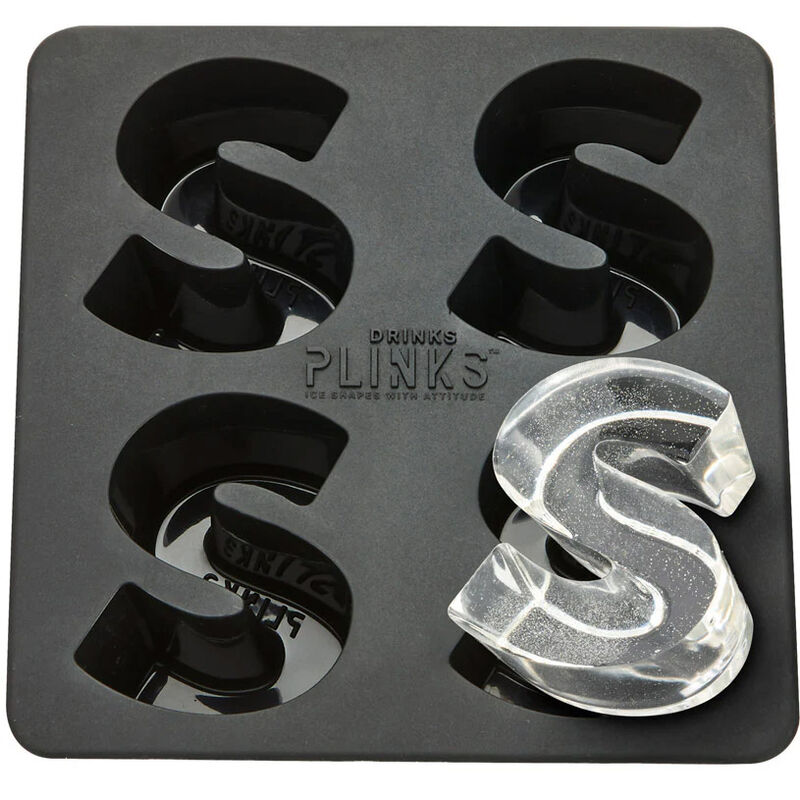 Drinks Plinks Ice Cube Tray - Letter S image number 0