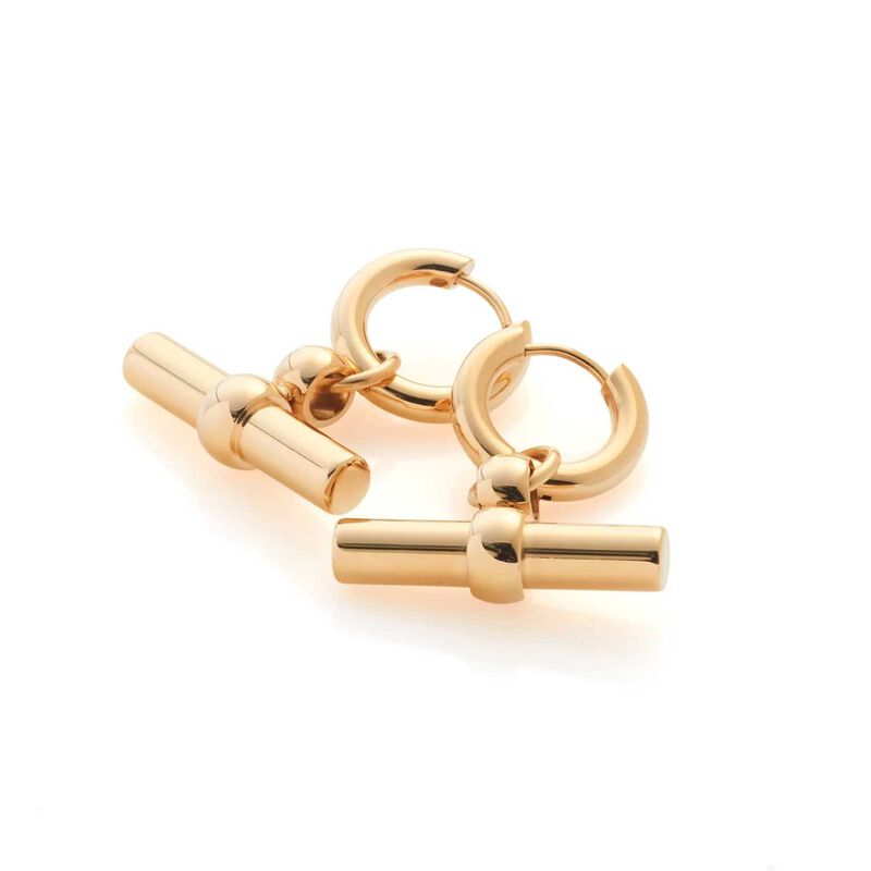 Silk & Steel Atlas Hoop Earrings image number 2