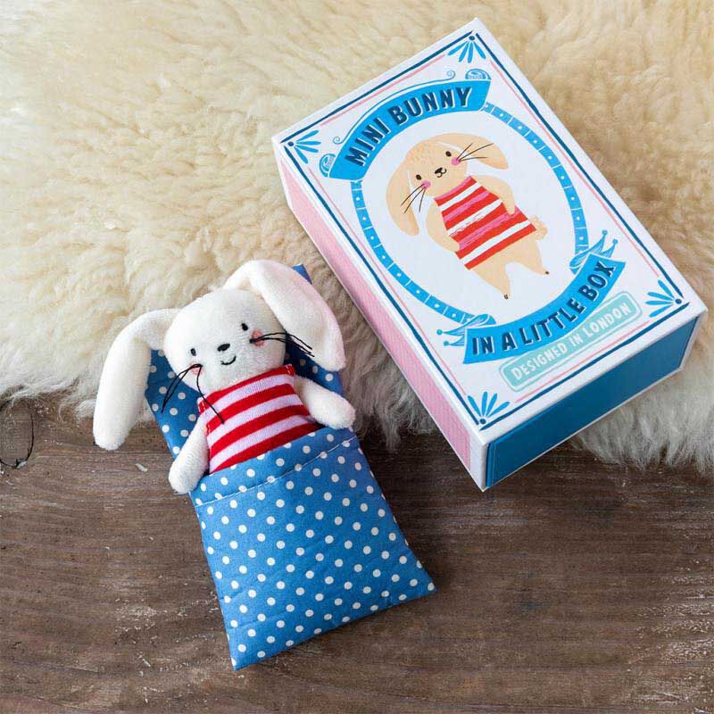 You Monkey Mini Bunny In A Little Box - Soft Toy image number 1